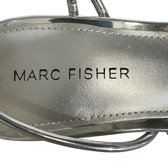 MARC FISHER LTD DAVIA SILVER SANDAL SZ 7.5 - Picture 10 of 16
